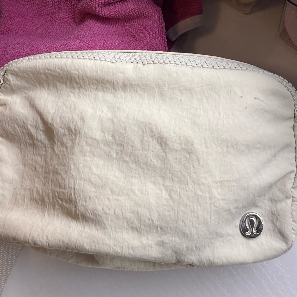 Lululemon Cream Belt Bag